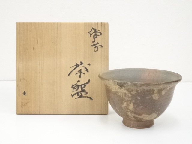 JAPANESE TEA CEREMONY / BIZEN WARE TEA BOWL / CHAWAN